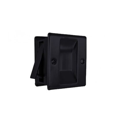 Cal-Royal Passage Function Sliding Door Lock, US19 Flat Black SDL17-19